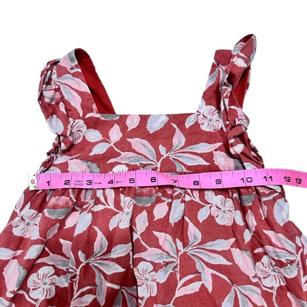 Faherty Girls Tiered Floral Flowy Beach Vacation Casual size 5